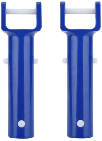 Nicear Mango de succión de 2 piezas para aspiradora de piscina, accesorios para aspiradora de piscina, mango de cepillo con clip en V, accesorios de limpieza para piscinas