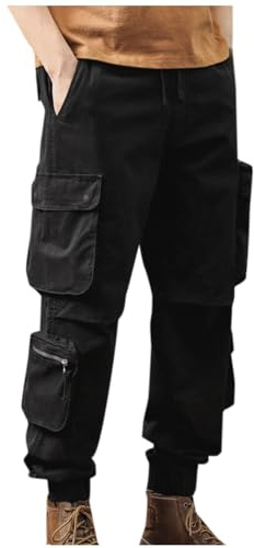 Generisch Cargohose Herren Große Größen Taktische Hose Mit Vielen Taschen Baumwolle Stretch Hose Atmungsaktive Lockere Freizeithose Mit Bündchen Leichte Wanderhose Herbst Herrenhosen Lang Sommer