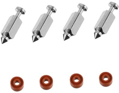 GARIOUANS Kit Soupapes à Flotteur à Aiguille De Carburateur De Tondeuse, Accessoires Compatibles Tondeuse, 4 Pièces Bagues En Caoutchouc, Usage Professionnel, Matériau Solide