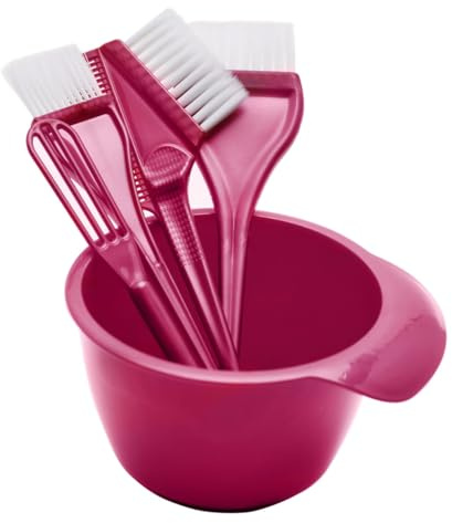 HONITANO Herramientas Para Teñir El Cabello Con Bol y Pincel Flexible Kit Completo Para Mezclar y Aplicar Tinte Accesorios Para Peluquería Diy Materiales Seguros Para Uso Profesional