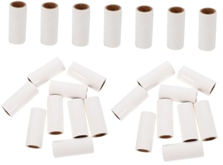DIKACA 25stücke Fusselrolle Nachfüllpack für Tierhaare Klebekerne für Effizientes Entfernen von Flusen und Fusseln Kleidung und Möbeln Kompakt für Reise und Heimgebrauch