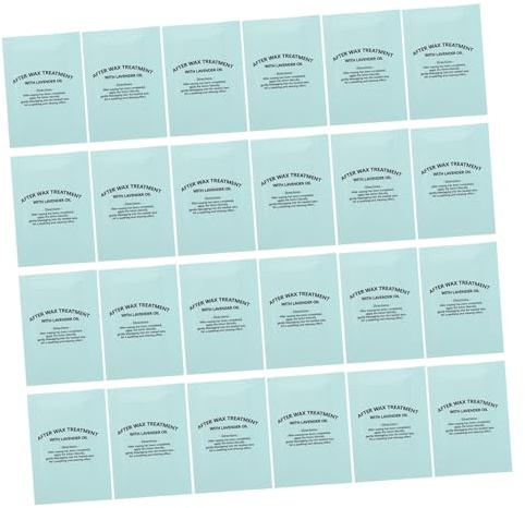 VALICLUD 50pièces Lingettes Après-épilation Apaisantes à Huile pour Éliminer les Résidus de Cire Soins Démaquillants et Hydratants pour Peau
