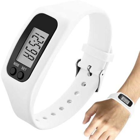 Shaersu Orologio con contapassi | Bracciale non richiede telefono, nessuna app – orologio sportivo intelligente contacalorie, per camminare, correre, jogging, escursionismo, parco, palestra, fitness