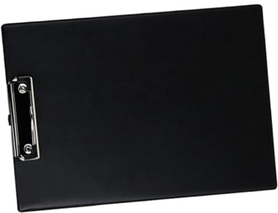 Alipis 2 pièces Lot de Porte-blocs Rigides avec Pince Support Écriture Léger et Portable Planchette à Papier Lisse avec Coins Arrondis Pour Bureau École et Usage Extérieur