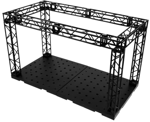 JOINPAYA Figurenvitrine Für Actionfiguren Und Puppen Miniatur-Vitrine Mit Desktop-Aufbewahrungsbox Und Bühnenpodest Modulare Plattform Zur Figurenpräsentation Für Sammelfiguren 11.81 X 6.50 X 5.91 in