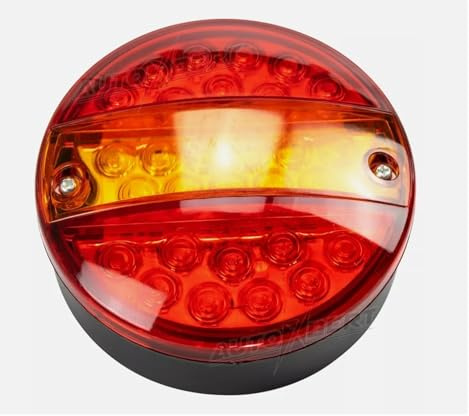AIDLMBG 1 Unidad 12-24 29 LED Redonda Luz Trasera Coche, Freno, Giro, Lámpara Hamburguesas Camión, Furgoneta Remolque Accesorios Juego Pilotos Traseros