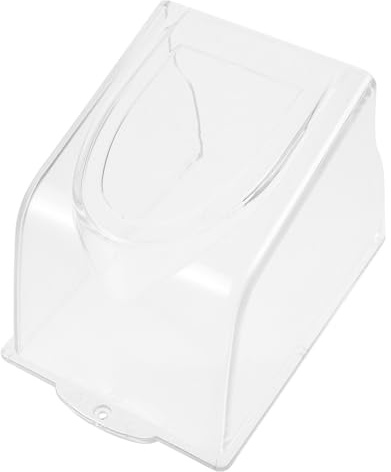jojofuny Cubierta Protectora de Plástico para Timbre Exterior Diseño Transparente y Protección contra Suciedad para Botón de Puerta en Ambientes Exteriores