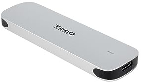 TOOQ TQE-2202S - Custodia esterna per SSD M.2 NGFF, alluminio, argento