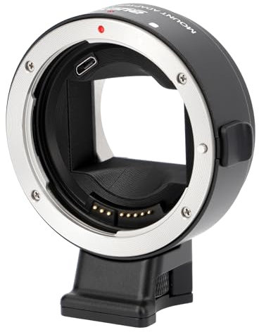 ayex Objektivadapter Kompatibel mit Canon EF Objektive Kompatibel mit Sony E-Mount Kameras Dual Autofokus Blendensteuerung & is-Stabilisierung EF-NEX IV EF-E IV