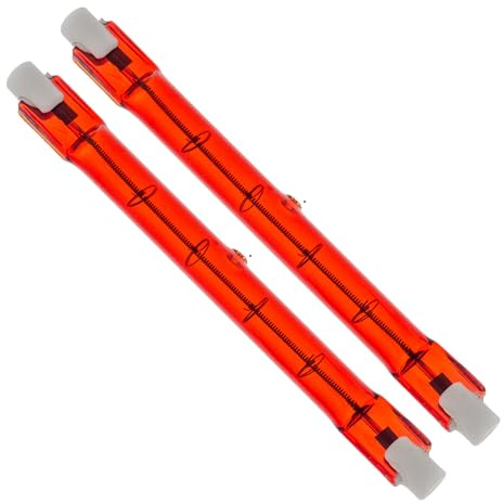 HALLMERS 2pcs R7S 220-240V 150W J118 Infrared IR Bulb - Effective Heat Source for Floor Lamps, Outdoor Heating, and Specialized Applications