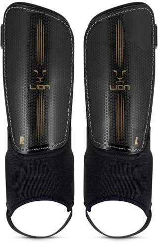 Football Shin Guards with Ankle Pads – Adjustable Straps, Breathable Design, Sizes for Adults and Kids - Large