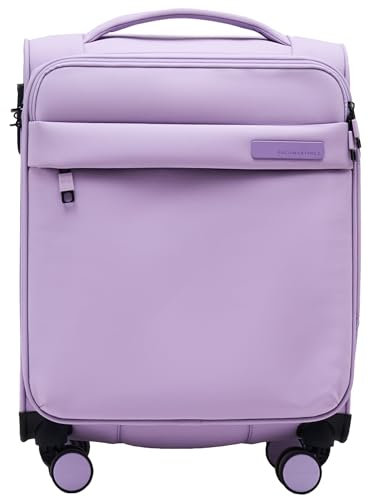 PACO MARTINEZ Valigia da Viaggio Unisex, Valigia a Cabina V Air Espandibile con Serratura TSA, Capacità 36-44 Litri, Colore Lilla - 40x55x20-25 Centimetri