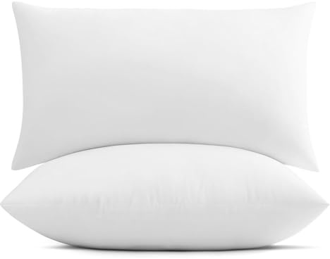EASY SPEED Relleno Cojin 30x50 (2 Unidades), Relleno de Cojín Fibra Hueca Siliconada 100% Poliéster,Suave Sofa Cojines Decorativo Cama,para Casa, Dormitorio