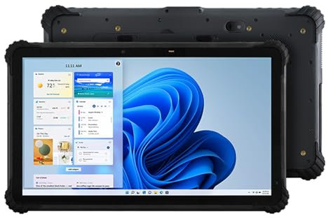 Breloom ST13-U Tablet resistente, 13.3 pulgadas con Windows 11 Pro Tablet Intel I5-1235U, 16GB+512GB, IP65 impermeable, 4G LTE/GPS/BT5.2/WiFi 6, cámara de 13MP+5MP, batería de 8000mAh (I5-1235U, 16GB+
