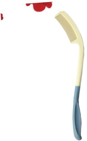 FRCOLOR Peine de Mango Plástico para Personas Mayores y Discapacitadas Diseño Ergonómico Antideslizante Ligero y Resistente para Tipo de Cabello Húmedo y Seco