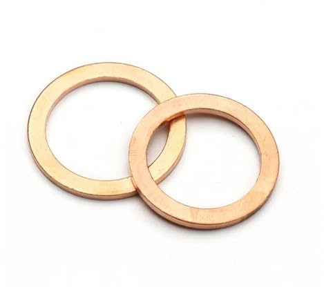 500 arandelas de cobre macizo, juntas de anillo plano, tapones de cárter, accesorios de aceite, arandelas de sellado, accesorios de fijación