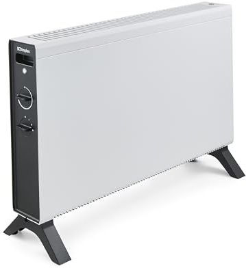 Dimplex HeatLite Convector Heater, 2kW Electric Portable Heater with 3 Heat Settings, Adjustable Thermostat, Silent Operation & Safety Features – Ideal for Rooms up to 20m² - White