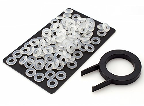 IT-Services Irro 120 Noise-Dampener O-Ring, TRANSPARENT, EXTRA LARGE (Shore 45A) incl. Keycap Puller for LED backlit Cherry MX, Corsair MX, Kailh MX and other mechanical keyboards