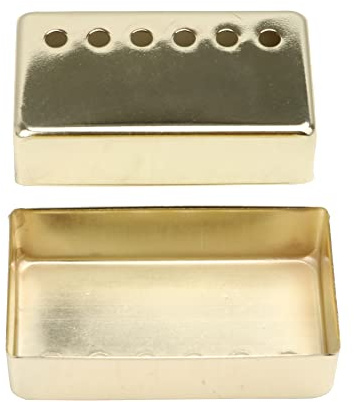 lovermusic 2 Metall Gitarre Humbucker Pickup-Kappen Gitarre Ersatz gold