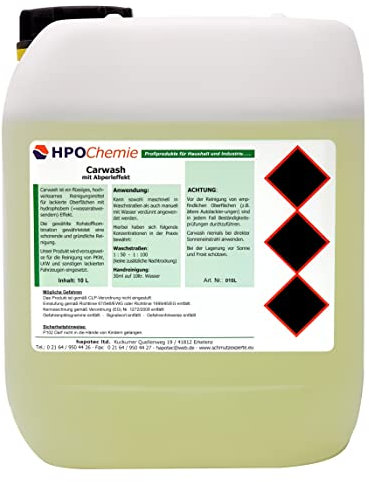 HPOChemie Autoshampoo mit Abperleffekt 2x10ltr.