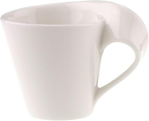 VILLEROY Tasse à Expresso en Porcelaine Blanc (Lot de 6) New Wave