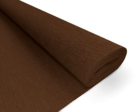 Crepe Papper Premium 160 g/m2 - för Florister och Konstprojekt - 119 Brown