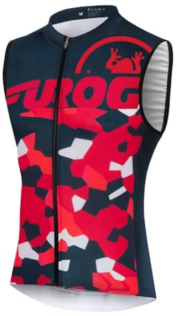 UGLY FROG® Cycling Vest Herren Fahrradtrikot,MTB Outdoor Männer Ärmellos Radtrikot Jersey/Fahrradbekleidung, Schnell Rocknend Fahrradkleidung Für Rennrad,Radsport DEHerMJ01