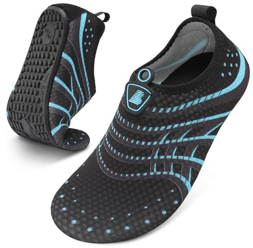 Barerun Kvinnor mäns vatten skor aqua strumpor barefoot för utomhus strand simning surfing yoga utomhus blå 12–13 m USA kvinnor/10–11 m USA män