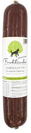 Frohlinder Hundewurst Klassik | Vollnahrung für Hunde mit normalem Bewegungsdrang ab dem Welpenalter | Eigenherstellung aus Deutschen Produkten | 100% natürliche Zutaten ohne Zusatzstoffe