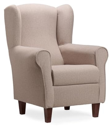 Gasten a gusto Sillón Butaca Orejera - Tela Antirañazos Ideal para Gatos | Fácil Limpieza y Tratamiento Antimanchas | Medidas: 103x74x78 cm | Disponible en Gris y Crema