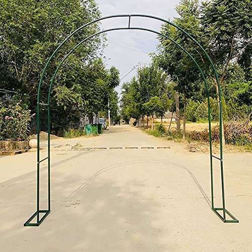 ALDYS Rosenbogen Verzinkt Rost Rankhilfe Torbogen Rosen Gartenbogen Freistehend Hochzeit Rankbogen Metall Stabil Für Pergola Terrasse Hinterhof Breite 120 cm 140Cm 180Cm 240Cm 300Cm,Grün,W3M*H2.2M
