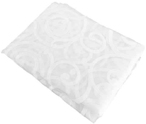 Holibanna Cortinas De Transparentes con Bolsillo para Barra Diseño con Grandes Ganchos Material De Suave Dimensiones para Salón y Dormitorio Blancas