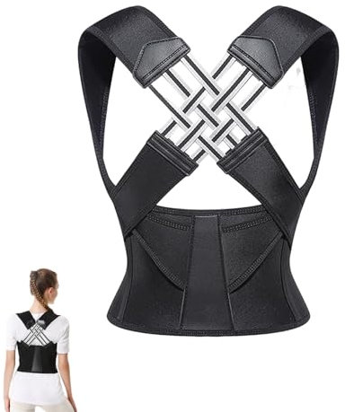 CookHomely Posture Correcteur Dos Femme Homme, Redresseur Dos avec Ceinture Dorsale Ajustable, Maintien Dos Léger Et Respirant, Correcteur de Posture pour Maintien Dos Droit Soutien (L)