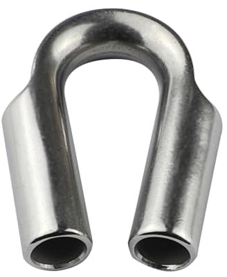 Drahtseilkausche,Seilkausche | Seilkausche aus Edelstahl | Drahtseilkettenkausche für Drahtseilkabel, Schienenklemmen, Regalwerkzeug