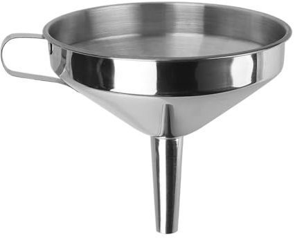 OZXJW Imbuto in Metallo for Utensili da Cucina for inscatolamento, Accessori da Cucina, imbuti a Bocca Larga, Imbuto for Bottiglie di Vino, Birra, Olio(L-14 CM)