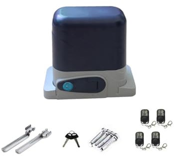Apriporta del garage, 800KGS Operatore elettrico della porta azionamento automatico della cremagliera scorrevole residenziale con telecomando for il controllo app apri,Apricancello automatico(KIT 1)