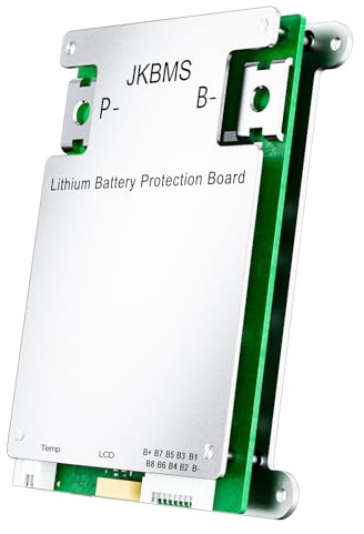 JKBMS Smart BMS 4S-8S 12V-24V 40A Bluetooth avec Équilibrage Actif 0.4A pour Batteries LiFePO4 Li-ION et LTO,Carte de Protection Batterie Lithium(JK-BD4A8S4P)