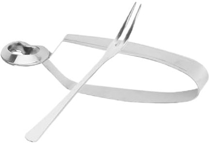 Alipis Pinze e Forchetta Lumache in Acciaio Resistente Anti-ruggine Utensili Multifunzionali Per Servire Crostacei e Lumache Leggeri e Facili Da Maneggiare Per Cucina e Barbecue