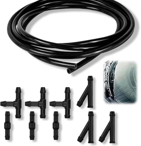 WUSJCOF 10 PCS Universal Scheibenwaschanlage Schlauchverbinder Reparaturset Automotive Schlauch für Scheibenwaschanlage (3M)