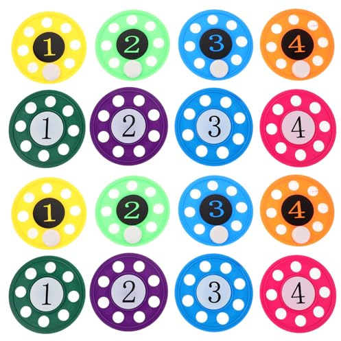 Toyvian 16pcs Diving Training Toys Summer Pool Games Underwater Toys Number Discs Diving Pool for Boys and Girls Swimming Practice