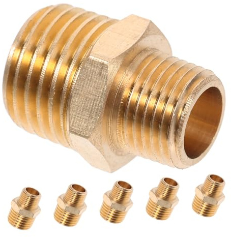 BESTonZON 6 Piezas Adaptador para Mangueras Conector Recto Accesorio para Tuberías de Agua y Conexión y Versátil para Proyectos de Fontanería