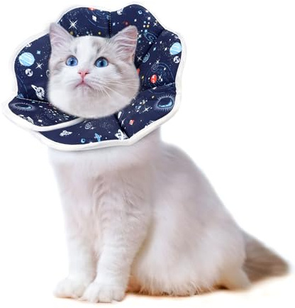 Supet Weiche Fruit-Style Halskrause für Katzen & kleine Hunde, verstellbare Recovery-Cone nach Operation, Bequeme Schutzkrause gegen Verletzungen und Hautprobleme für Welpen, Kitten und Katzen