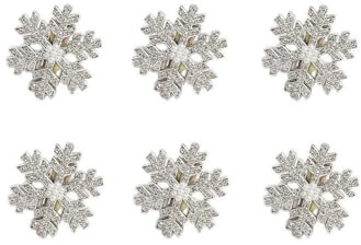 TMTGTS Schneeflocken Haarspangen 6 Stück haarclip Weihnachten Haarspange Weihnachts haarklammern haarnadel Glitzer Strass Haarschmuck für Party Hochzeit Alltag Weihnachtsparty Weihnachtsball