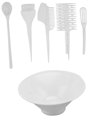 Veemoon 6pcs Hair Coloring Kit DIY Dye Hair Tools Bowl Brush Comb for Barber Hairdressing