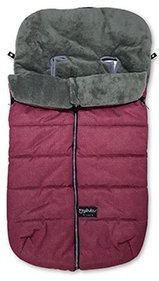Pirulos Denim Velour - Saco carro, color burdeos