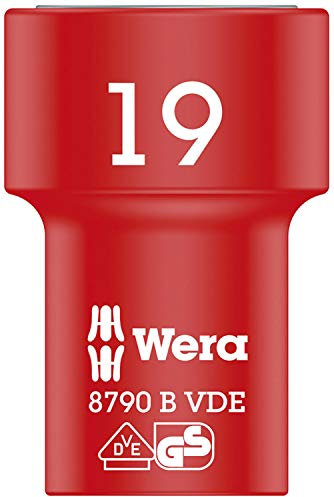 Wera 8790 B Zyklop VDE 3/8 Drive Socket, 19 x 46 mm, 05004963001