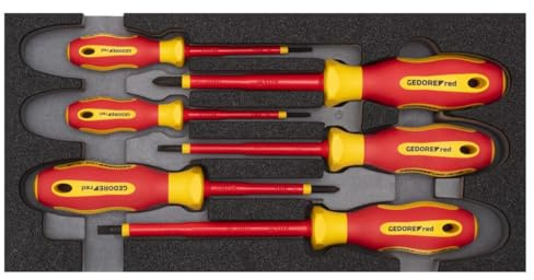 GEDORE red VDE Schraubendreher-Satz im 1/3 Schaumstoffmodul, 6-teilig