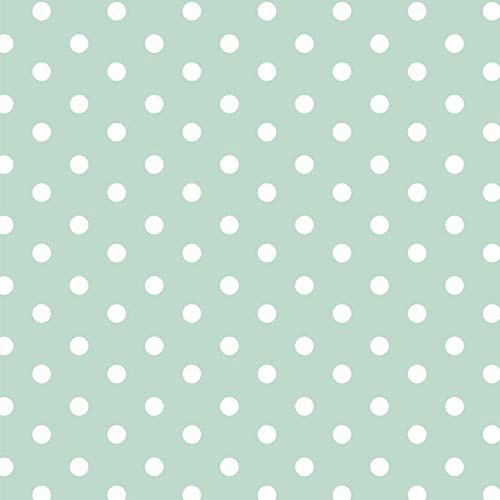 babrause® Baumwollstoff Punkte Mint Webware Meterware Popeline OEKOTEX 150cm breit - Ab 0,5 Meter