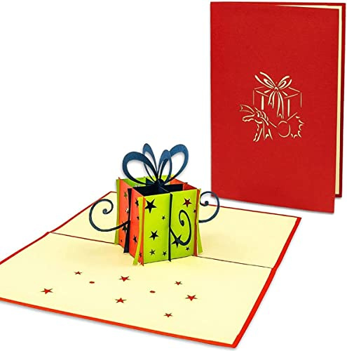 LINPOPUP® POP-UP Geschenkkarte – 3D Geburtstagskarte für Geldgeschenke & Gutscheine – Klappkarte als kreative Grußkarte zum Geburtstag N125-1