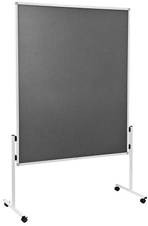 Legamaster Economy Moderationswand grau | Tafelformat 1200 x 1500 mm, Filz, grau, fest